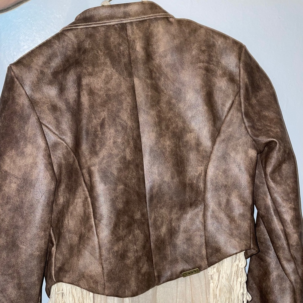 Sumwons Cocoa Brown Leather Jacket